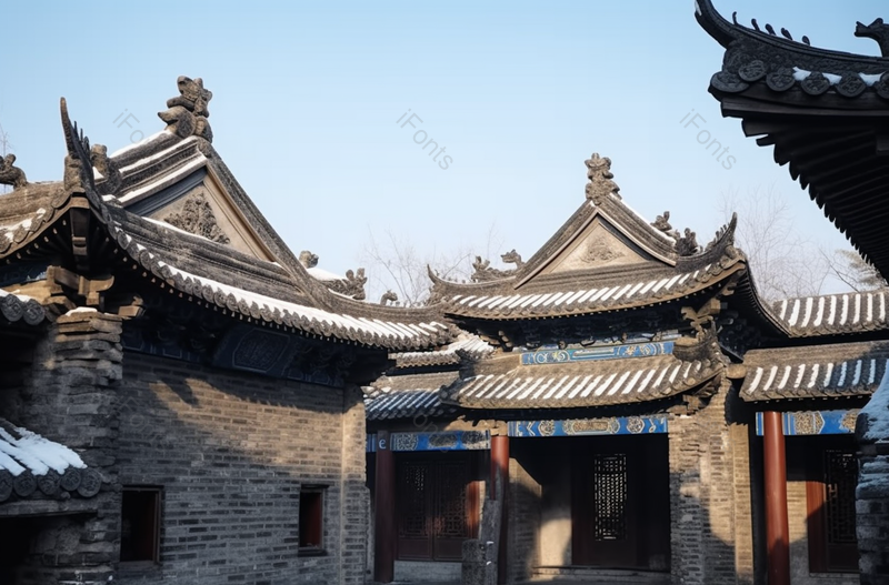 平遥县衙中国传统文化建筑房屋明朝清朝风格古老的城市图像摄影,高清,摄影图,摄影图片,图片大全,摄影图免费下载